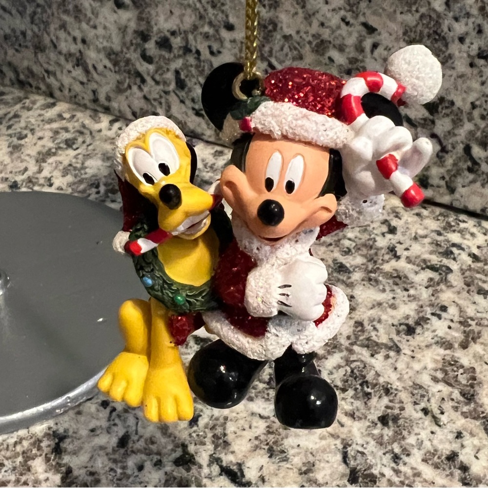 Disney parks Authentic Mickey and Pluto Holiday Ornament